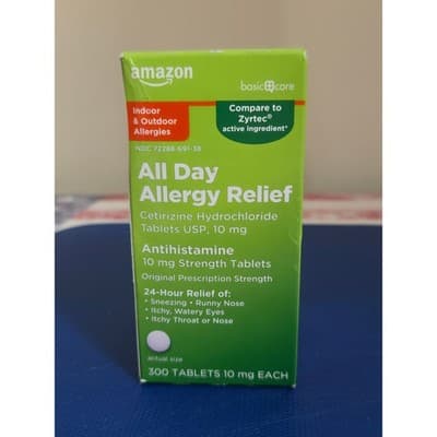 Amazon Basic Care All Day Allergy- Exp 8/28