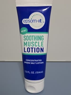 Epsom-It Soothing Muscle Epsom Salt Lotion Tube 3.5oz- New