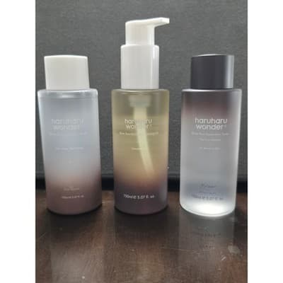 Haruharu Wonder Black Rice Hyaluronic Toner and Cleansing Oil Set