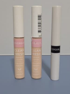 Covergirl Clean Fresh Hydrating Concealer + Outlast Moisturizing Topcoat- New