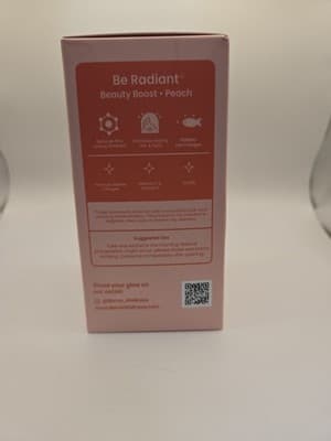 Beme Wellness Marine Collagen Peach 2,500mg 15 Liquid Sachets Vitamin C Biotin - Thumbnail 3