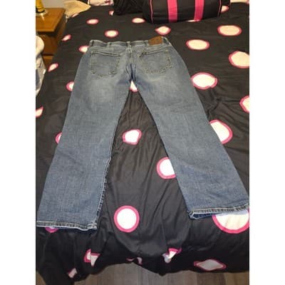 Lee Denim Pants Men's 34x30 Blue Jeans Straight Fit Classic Casual Denim - Thumbnail 4
