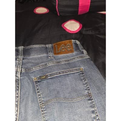 Lee Denim Pants Men's 34x30 Blue Jeans Straight Fit Classic Casual Denim - Thumbnail 3