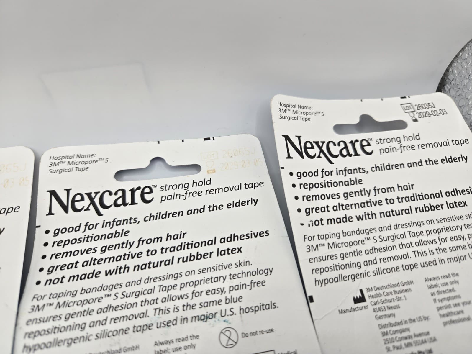 3M Nexcare Sensitive Skin Tape Strong Hold, Pain-Free Removal, Hypoallergenic - Thumbnail 3