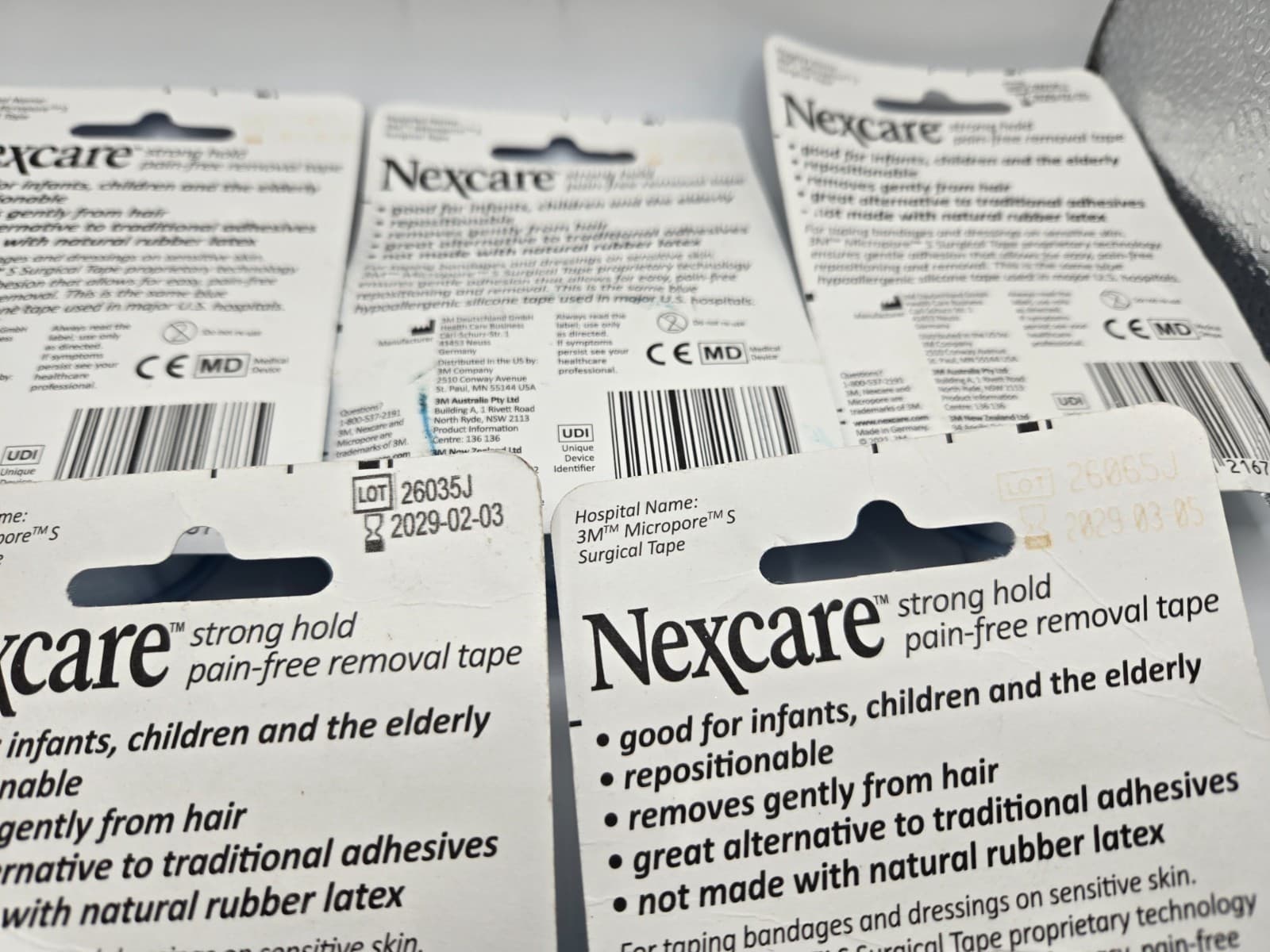 3M Nexcare Sensitive Skin Tape Strong Hold, Pain-Free Removal, Hypoallergenic - Thumbnail 2