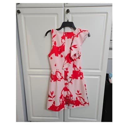 Shilla Dress Women's Size XS Pink and Red Floral For Work/ Casual - Thumbnail 5