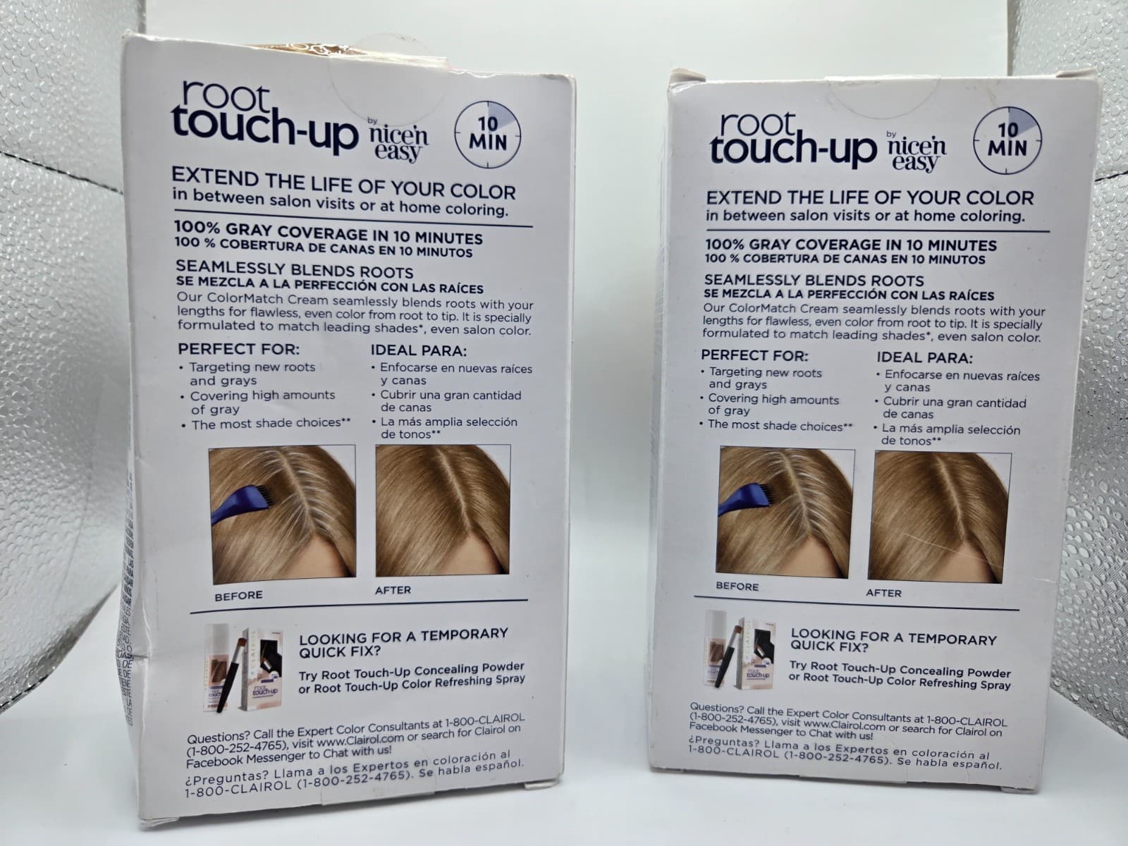 Clairol Root Touch-Up Permanent Hair Color Creme 7 Dark Blonde Gray Coverage 2pk - Thumbnail 2
