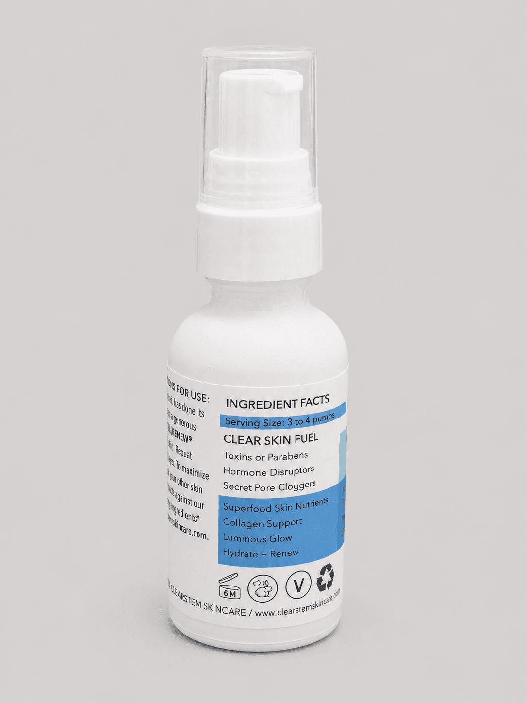 Clearstem Cellrenew Serum Stem Cells Reishi Hyaluronic Acid Anti Aging 1oz - Thumbnail 6