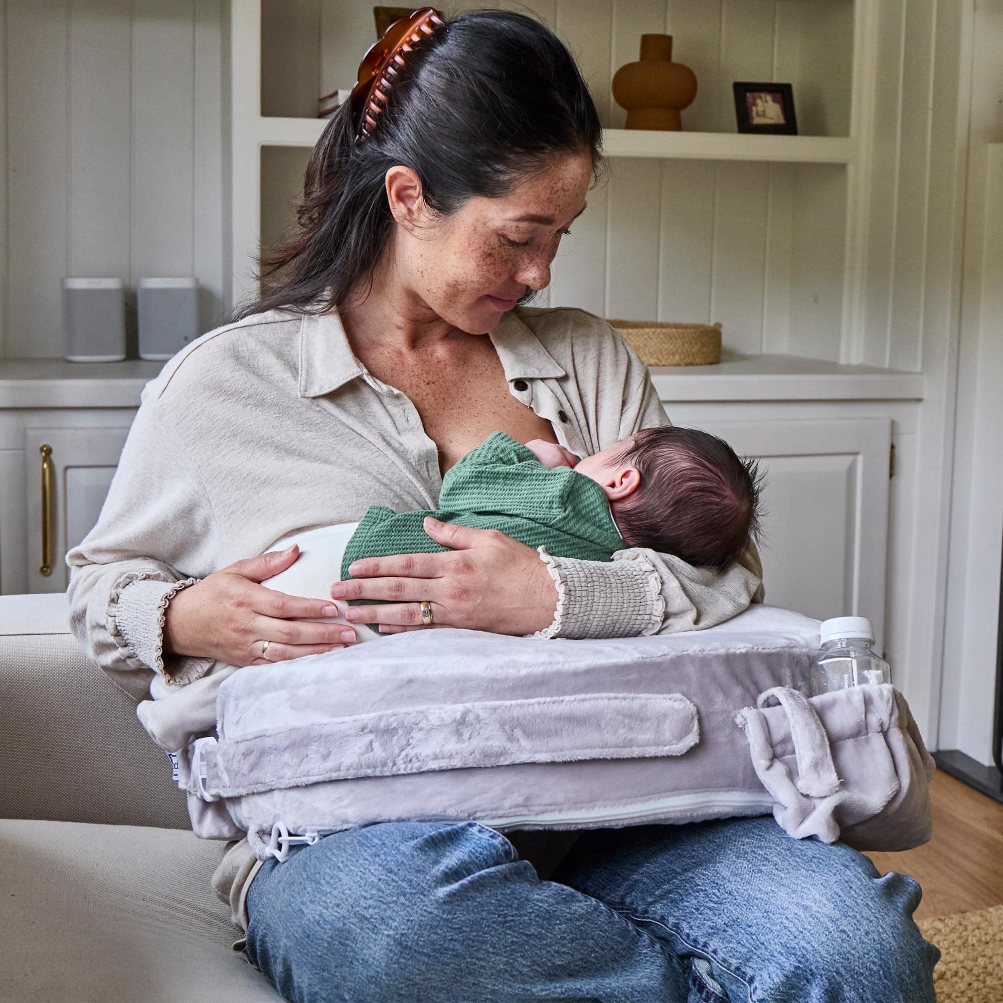 My Brest Friend Super Deluxe Mommy Pillow, Sandstone - Thumbnail 4