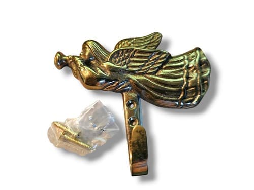 Brass Angel Wall Hook Hanger Holder Hanging Coat Towel Clothes CHRISTMAS ANGEL