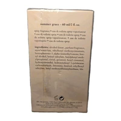 Philosophy summer grace eau de toilette spray 2.0 oz/60ml NIB sealed - Thumbnail 4