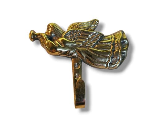 Brass Angel Wall Hook Hanger Holder Hanging Coat Towel Clothes CHRISTMAS ANGEL - Thumbnail 7