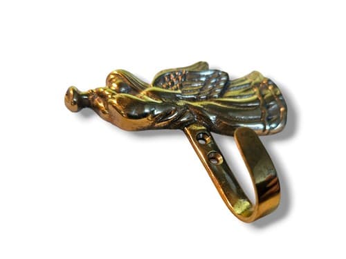 Brass Angel Wall Hook Hanger Holder Hanging Coat Towel Clothes CHRISTMAS ANGEL - Thumbnail 5