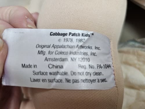 Vintage 1978 - 1982 Cabbage Patch Red Head Blue Eyes with Plastic Diaper 16" - Thumbnail 10