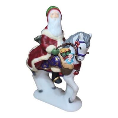 Dept 56 New England Accessory HERE COMES SINTER KLAUS Figurine w/box EUC - Thumbnail 7