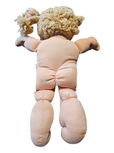 Vintage 1978-1982 Cabbage Patch Kids Doll Blonde Hair CHEERLEADER Green Eyes - Thumbnail 9