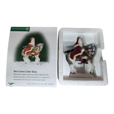 Dept 56 New England Accessory HERE COMES SINTER KLAUS Figurine w/box EUC - Thumbnail 11