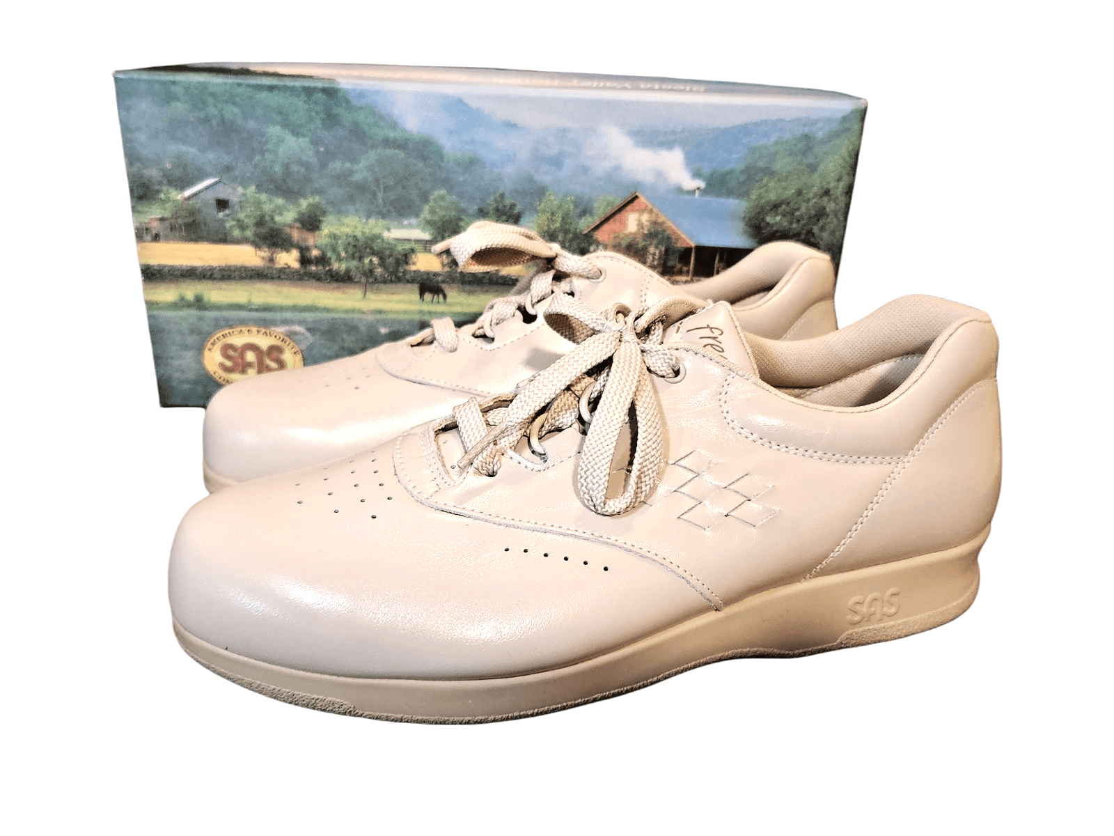 SAS Women's Walking Shoes FREE TIME Bone 8.5 M