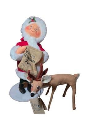 Annalee Mrs Claus Magic Reindeer Food 14” with Reindeer CHRISTMAS 🤶🎄