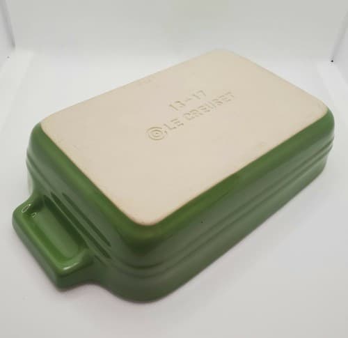 LE CREUSET Apple Green / Lime Green 7 x 5 Rectangle Stoneware Baking Casserole - Thumbnail 6