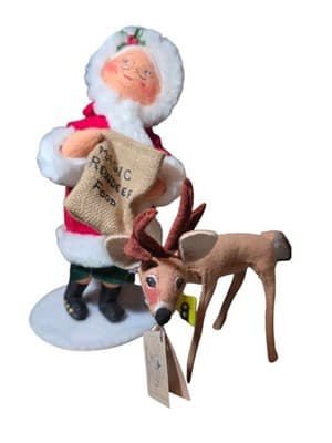 Annalee Mrs Claus Magic Reindeer Food 14” with Reindeer CHRISTMAS 🤶🎄 - Thumbnail 10