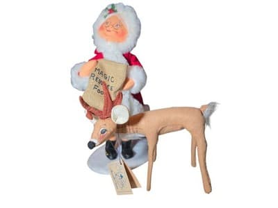 Annalee Mrs Claus Magic Reindeer Food 14” with Reindeer CHRISTMAS 🤶🎄 - Thumbnail 5