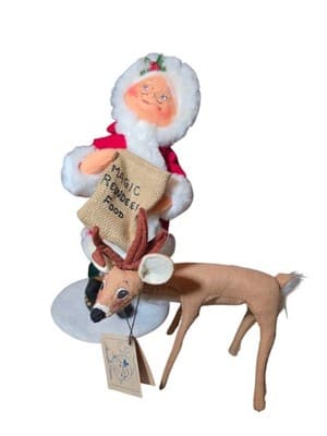 Annalee Mrs Claus Magic Reindeer Food 14” with Reindeer CHRISTMAS 🤶🎄 - Thumbnail 18