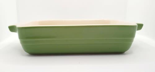 LE CREUSET Apple Green / Lime Green 7 x 5 Rectangle Stoneware Baking Casserole - Thumbnail 5