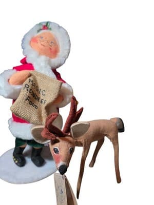 Annalee Mrs Claus Magic Reindeer Food 14” with Reindeer CHRISTMAS 🤶🎄 - Thumbnail 12
