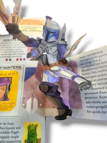 STAR WARS A Galactic Pop-Up Adventure Book very nice working paper pop ups NICE! - Thumbnail 9