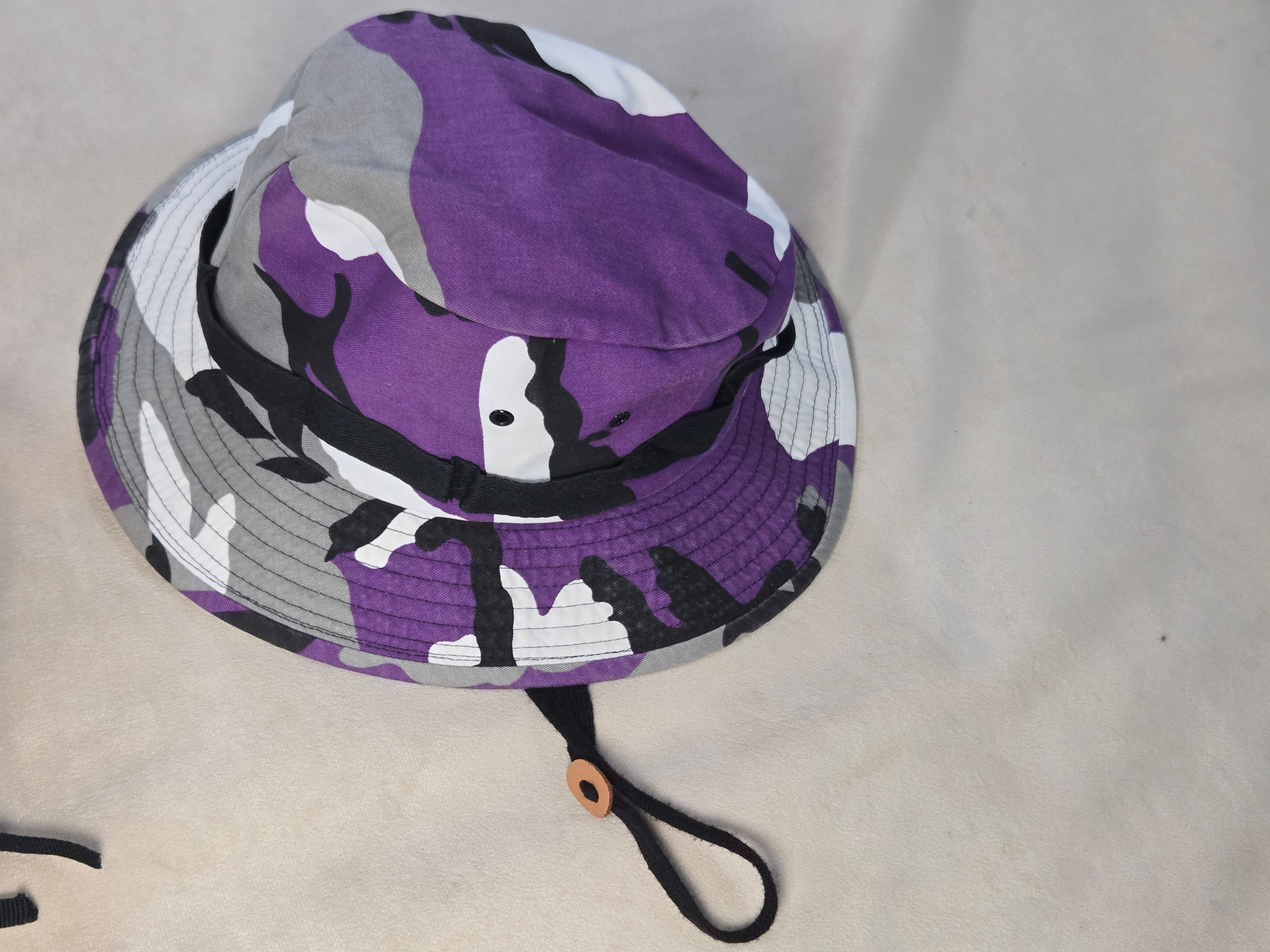 Vintage Purple Camo Matching Set: Cargo Pants & Bucket Hat Y2K Streetwear - Thumbnail 5