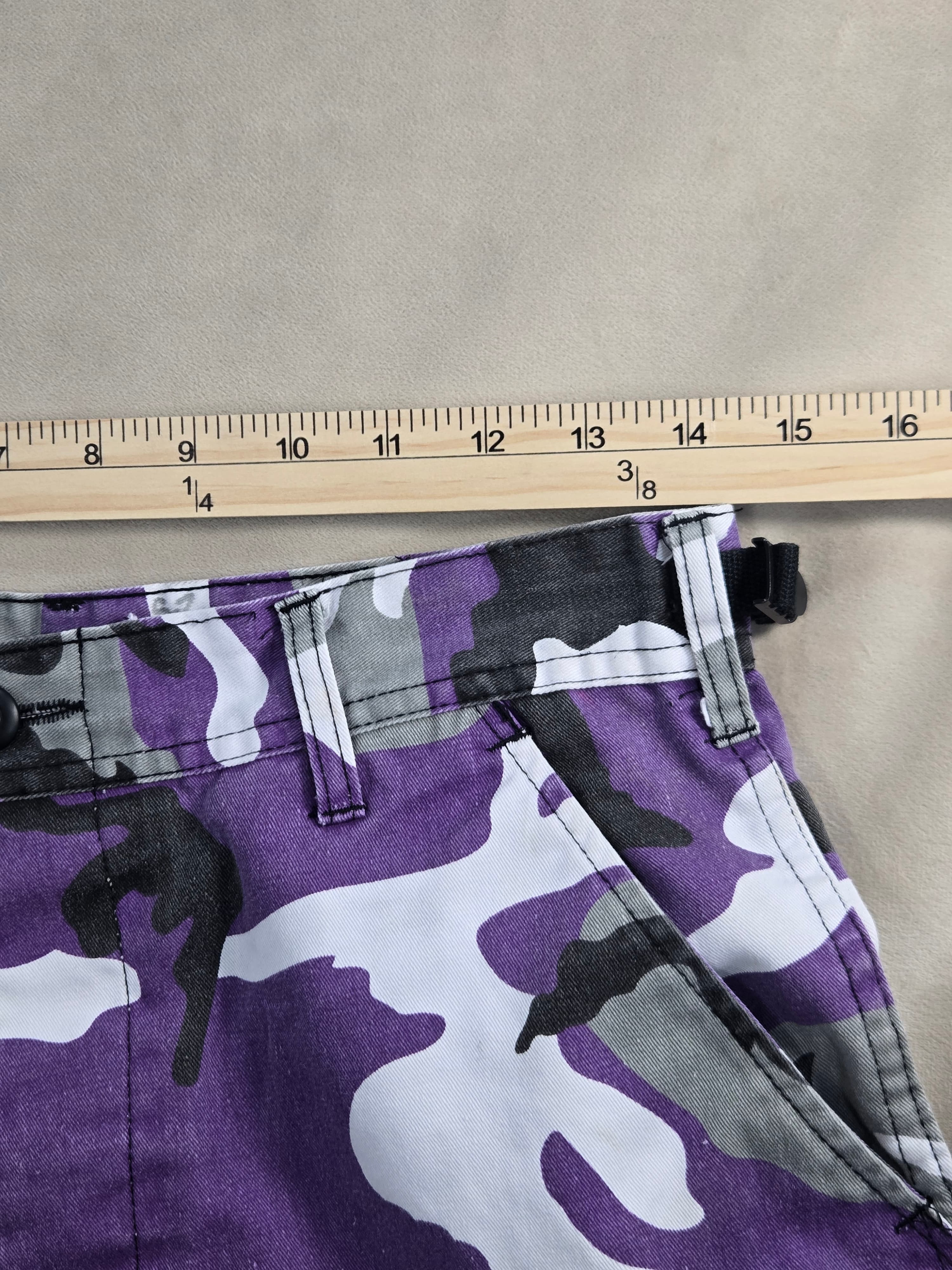 Vintage Purple Camo Matching Set: Cargo Pants & Bucket Hat Y2K Streetwear - Thumbnail 18