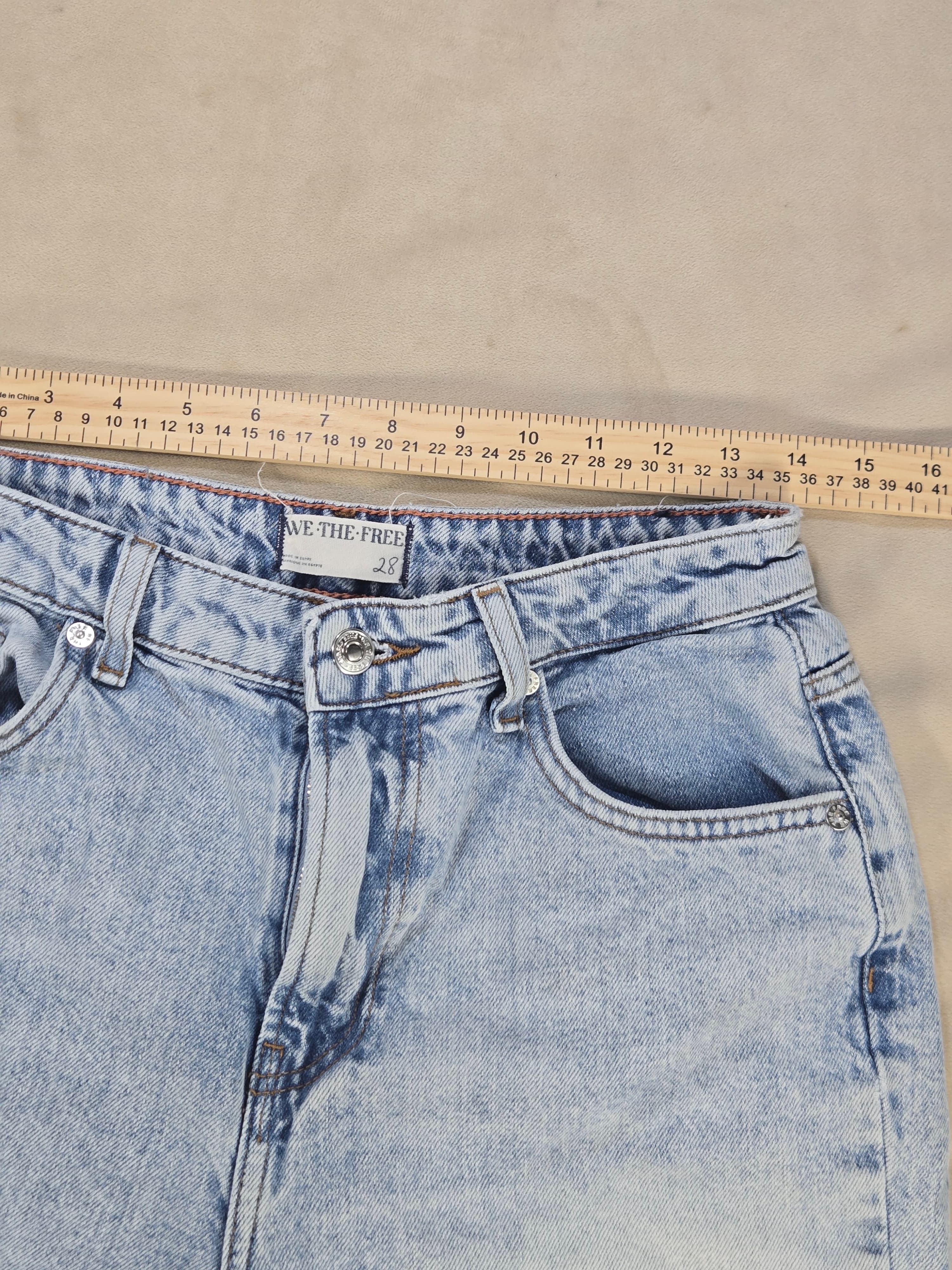 Urban Outfitters Light Wash Denim Jeans 100% Cotton - Thumbnail 5