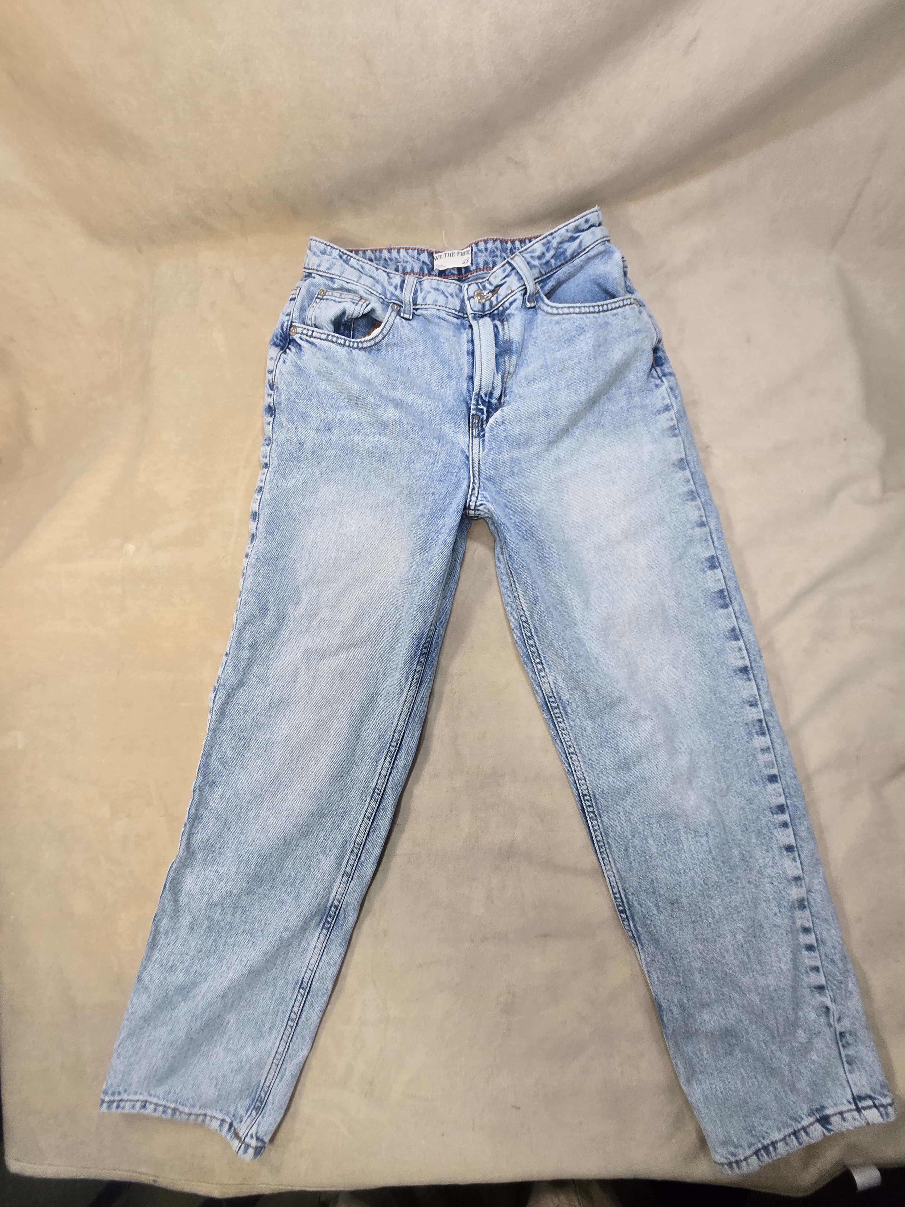 Urban Outfitters Light Wash Denim Jeans 100% Cotton - Thumbnail 8