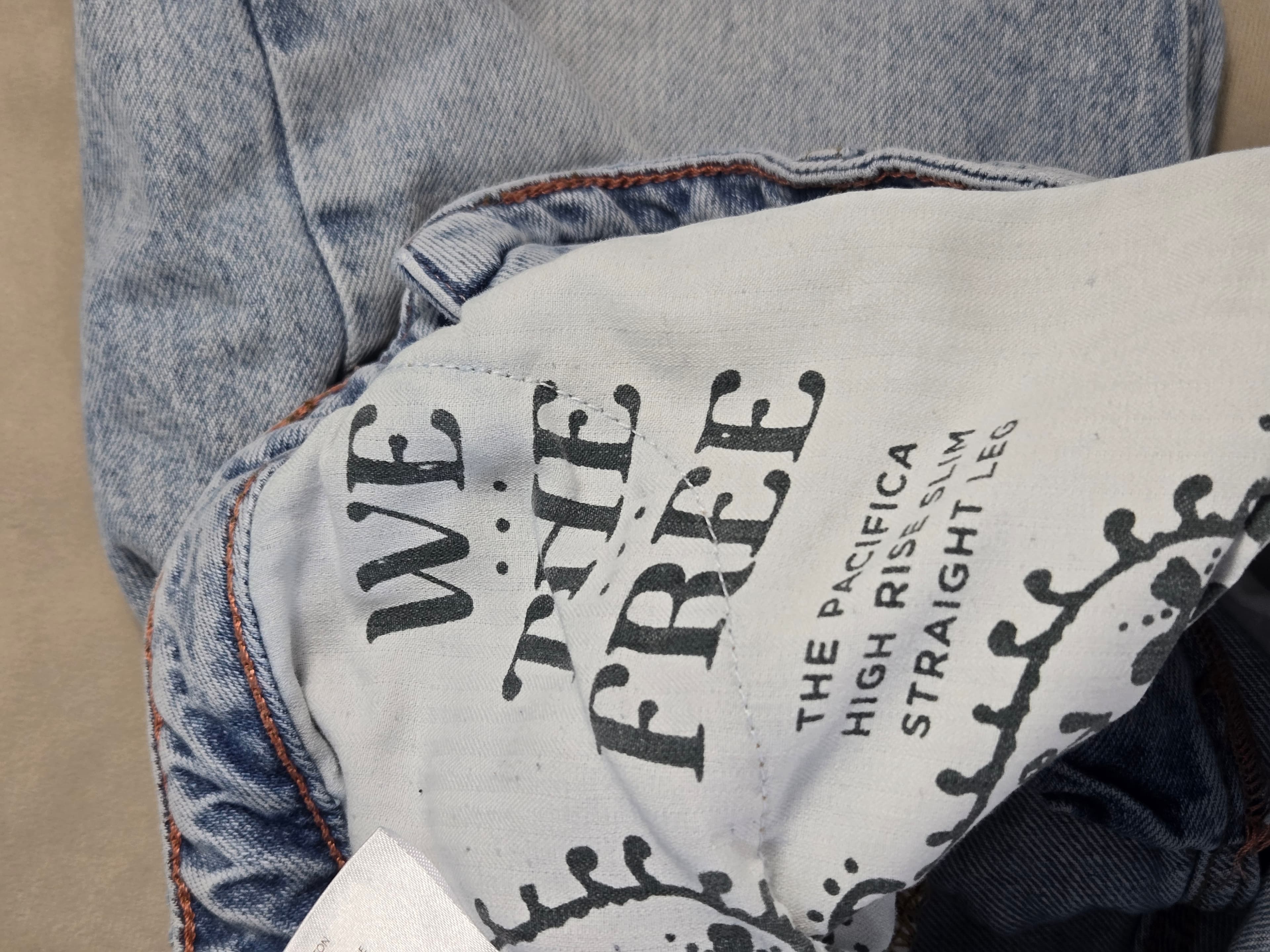 Urban Outfitters Light Wash Denim Jeans 100% Cotton - Thumbnail 9