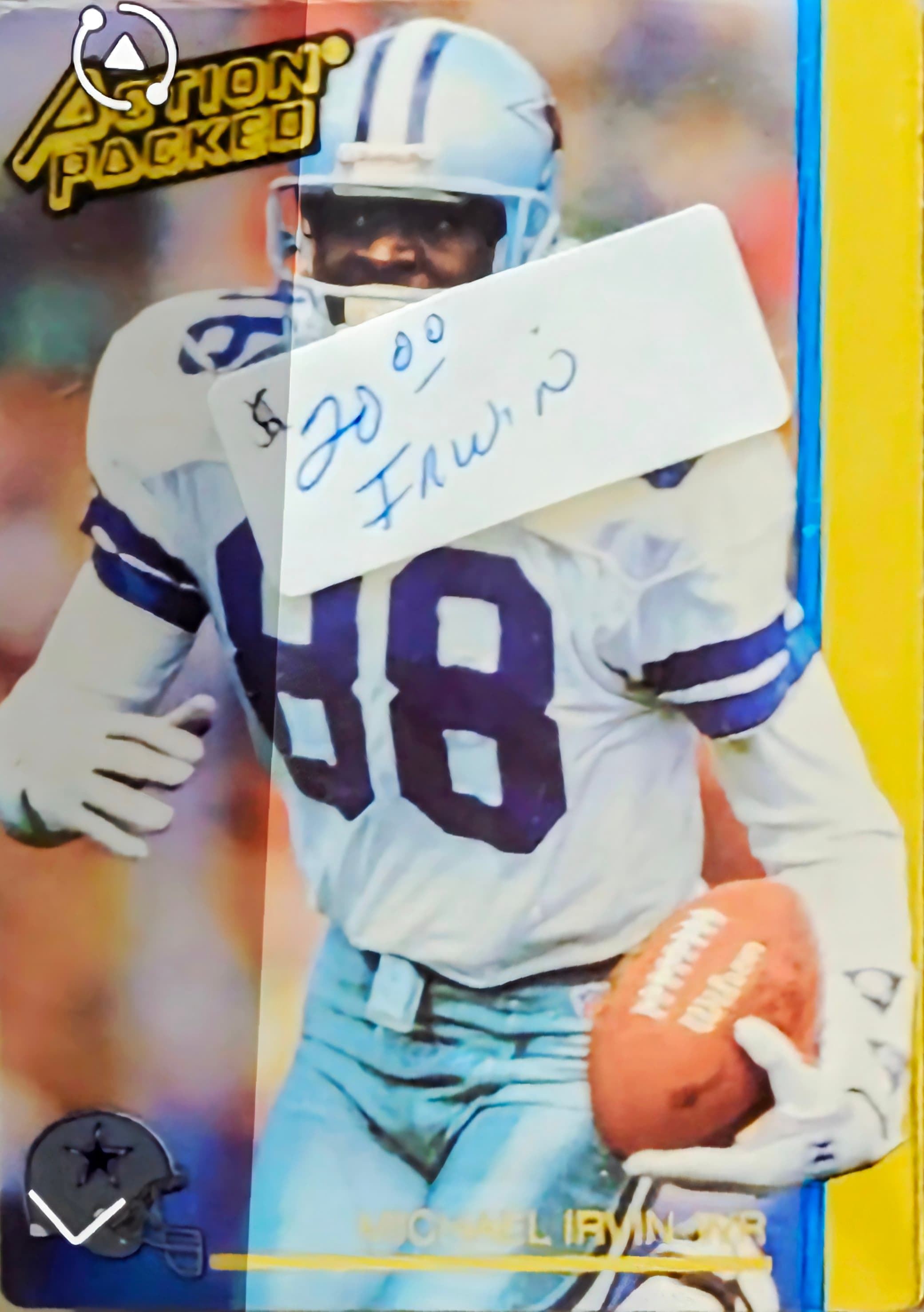 Action Packed Michael Irvin Football Card