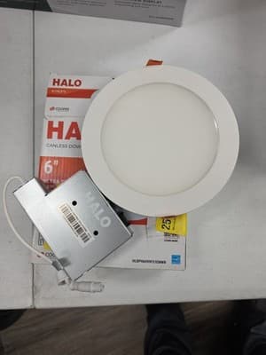 HALO 6in Canless Slim Edge LED Downlight 5 CCT Dimmable White - Thumbnail 2