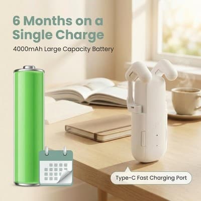 Smart Curtains Opener Bluetooth Device for Home Office - 20W Motor, Rechargeable - Thumbnail 5