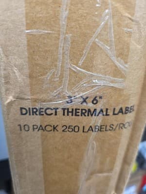 10pk Ageis 3"x6" Direct Thermal Roll Labels - Thumbnail 2