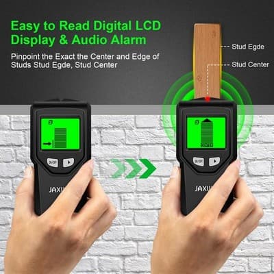 5-in-1 Stud Finder Wall Scanner with HD LCD for Wood, Metal, and Wires - Thumbnail 5