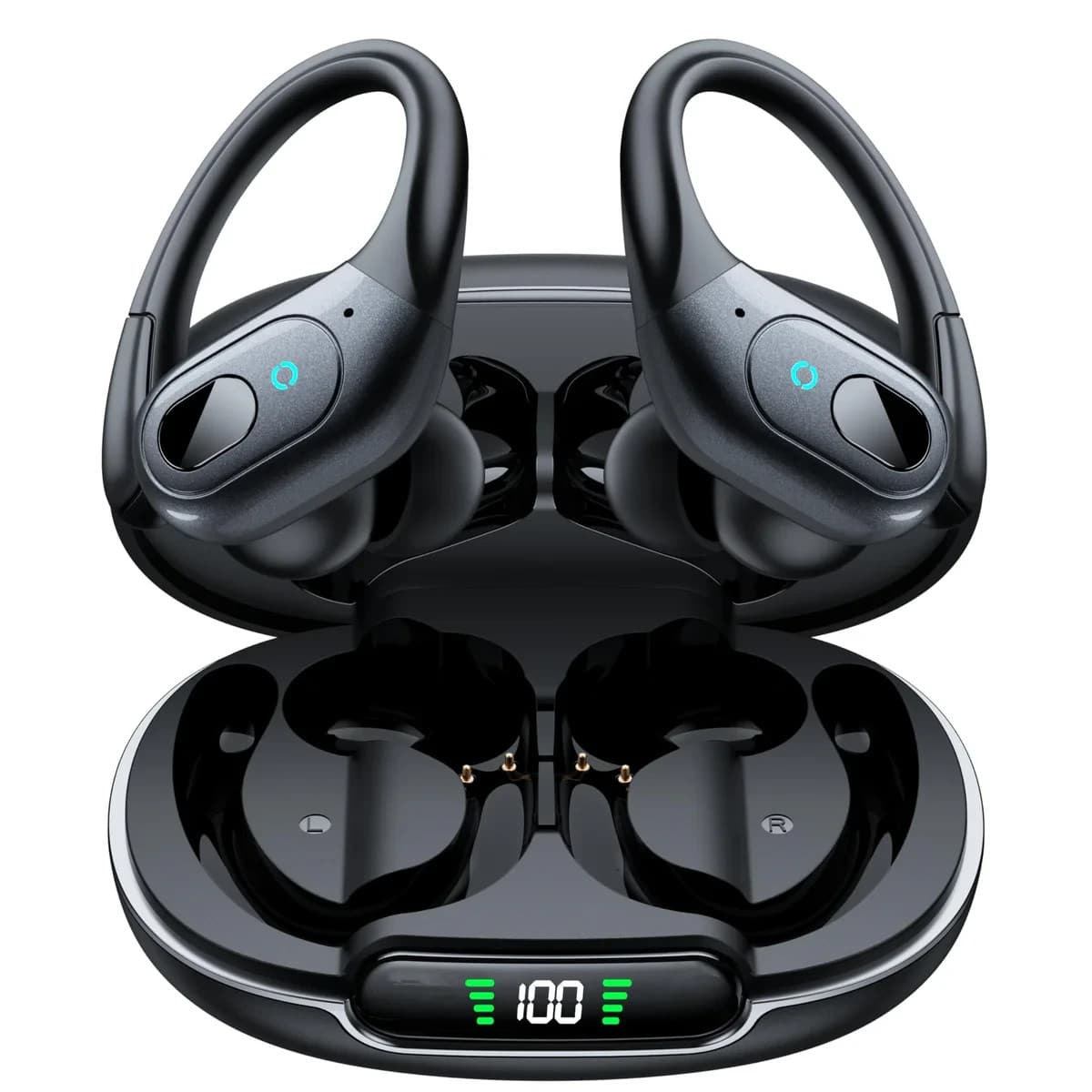 occiam Wireless Clip-On Earbuds Bluetooth Headphones