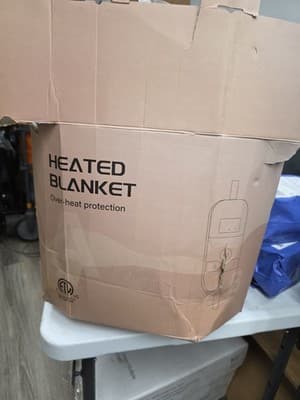 Heated blanket over-heat protection.RAPID HEATING MACHINE WASHABLE.Manta Termica