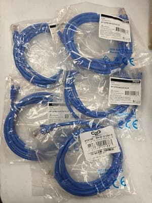 Cat.5E Moulded Ethernet Patch Cord- 5 ft...Lot of 5...FREE SHIPPING!