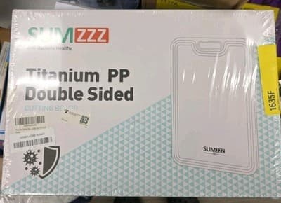 SUMZZZ Titanium Double-Sided Cutting Board 15"x10.3" Large Anti-Bacterial NEW