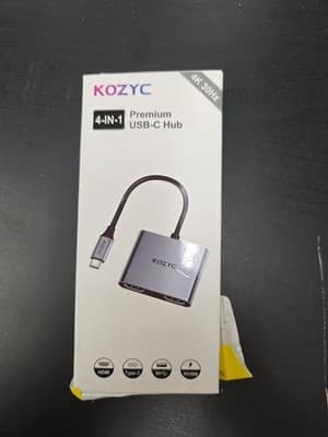 KOZYC 4-IN-1 Premium USB-C Hub 4K 30HZ HDMI/USB A