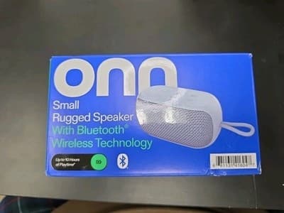 onn.™ Small Rugged Speaker with Bluetooth, waterproof, Purple AALAV100081918