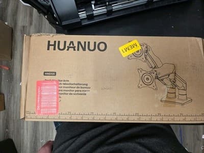 HUANUO HNDS6 Dual Monitor Stand Full Motion Desk Mount 13-27" Monitors 14lbs/arm