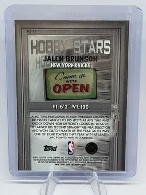 Topps 2025-26 Chrome Basketball Jalen Brunson New York Knicks #101 - Thumbnail 2