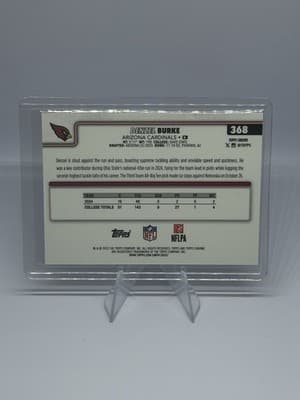 Topps 2025 Chrome Denzel Burke Arizona Cardinals #368 RC Hot Pink X-fractor - Thumbnail 2