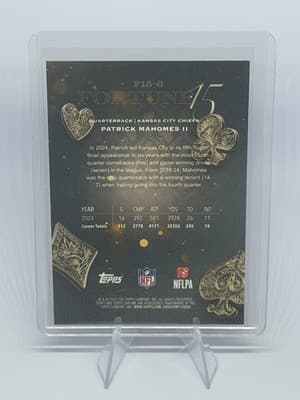 Topps 2025 Chrome Fortune Patrick Mahomes II Kansas City Chiefs F15-6 NFL - Thumbnail 2